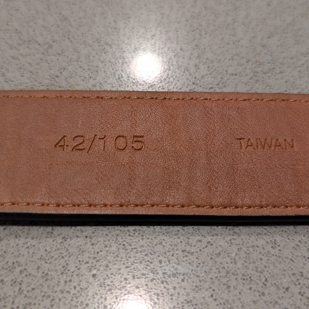 Boconi Black Leather Belt with Silver Buckle - Picture 9 of 10